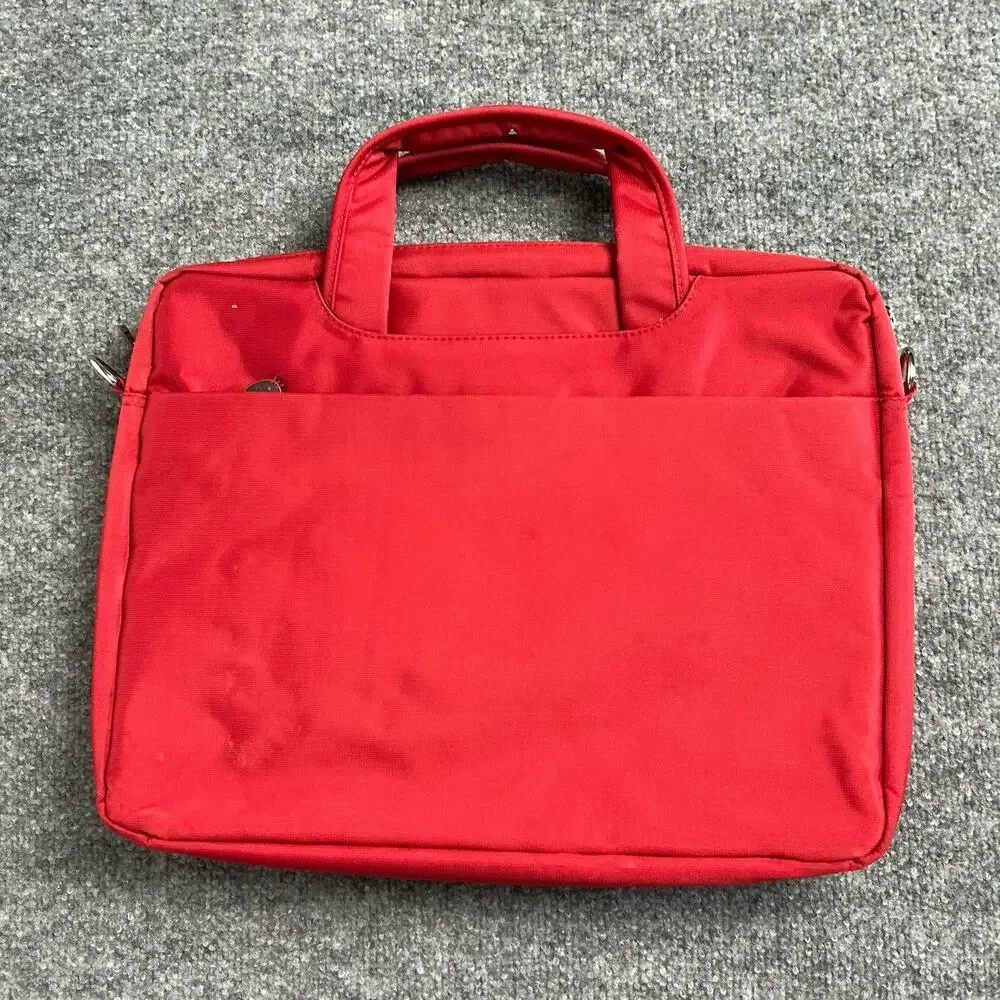 Hello Kitty Laptop Bag Red/White/Pink Nylon Case with Outer Pockets